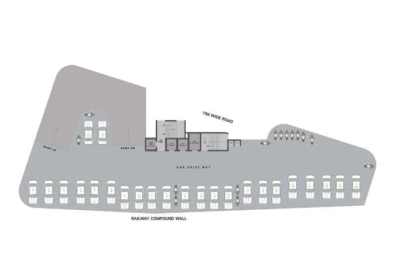 1st to 4th Floor Parking Plan